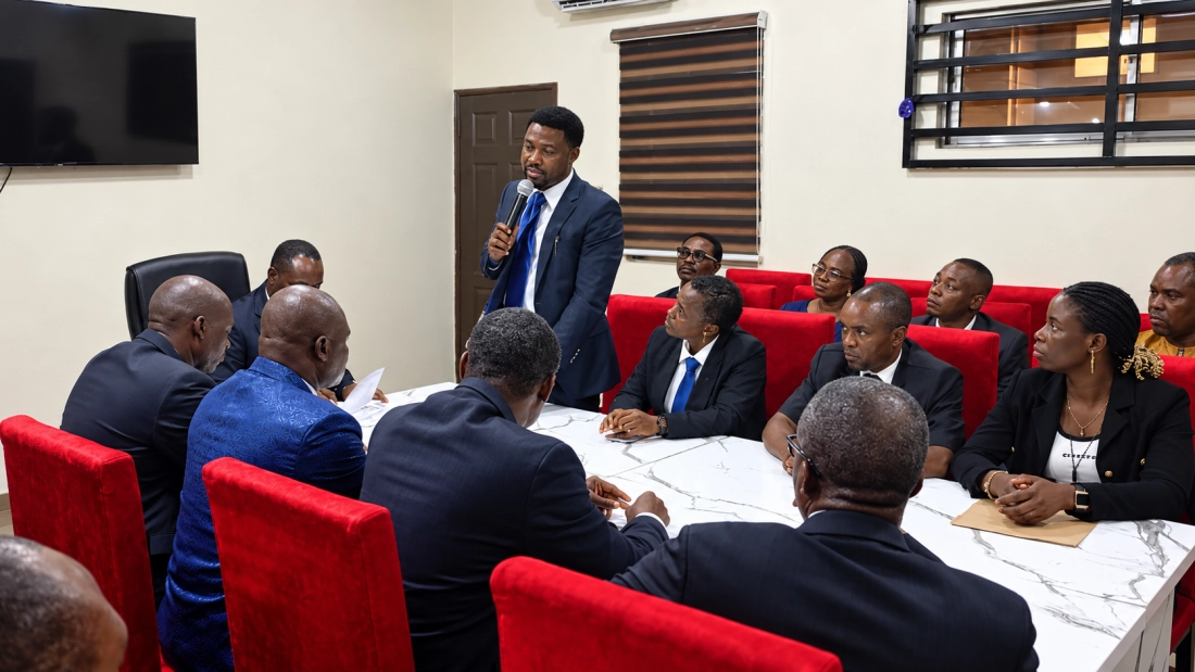 FOBA members gathered in a meeting